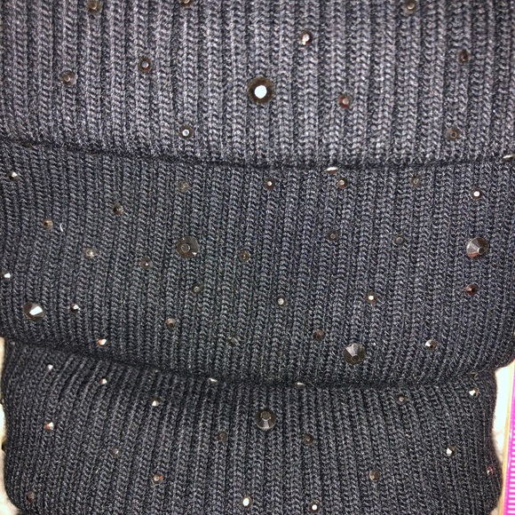 Dream Pairs Black Studded Zip Up Boot with 3.5” heel - Picture 6 of 8